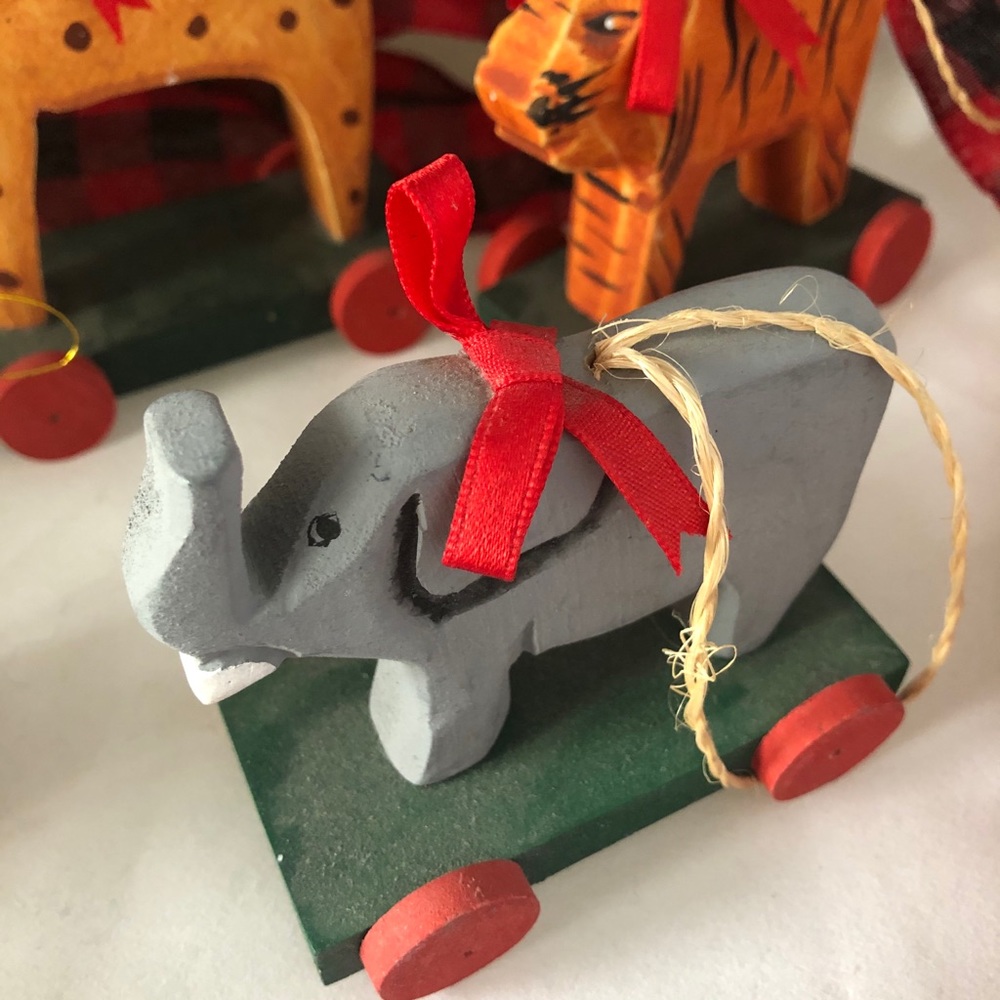 VINTAGE Pull Toy Ornaments (Set of 5) - Picture 5 of 10